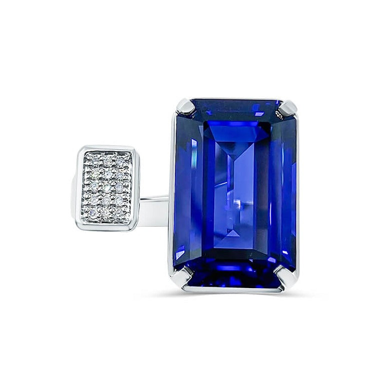 Blue Sapphire and Diamond Ring | "One and Only"