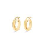 9k FeatherLite Gold Hoops | Sm Chunky