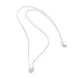 Bezel Set Lab Grown Diamond Necklace