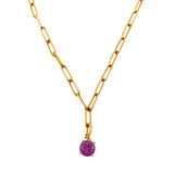 Magenta Sapphire Pendant | 3ct