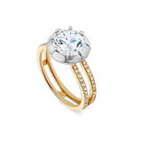 Button Back Diamond Ring | 'One & Only'