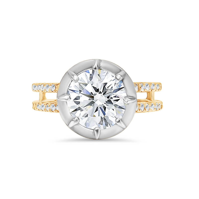 Button Back Diamond Ring | 'One & Only'