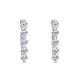 Tension Set Diamond Hoops 