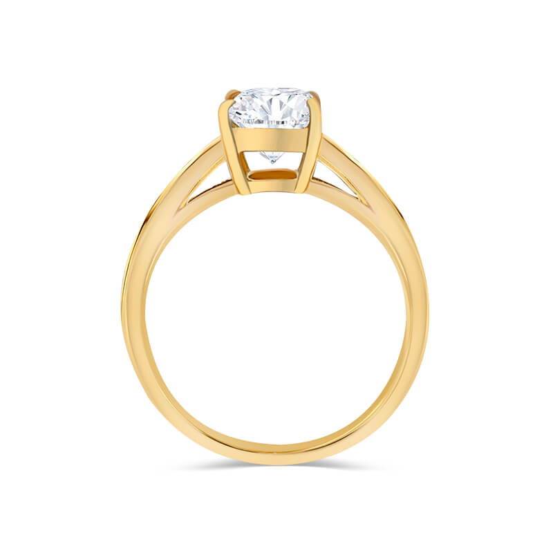 Radiant Cut Split Shank Engagement Ring Deltora Diamonds