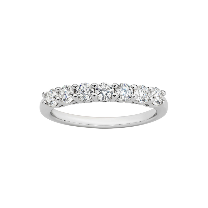 Deltora Diamonds Round Cut Claw Set Diamond Wedding Ring with Sustainable Lab Diamonds.