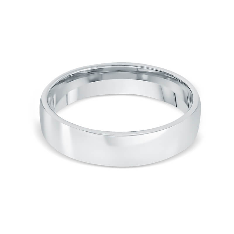 Comfort Fit 5mm Mens Wedding Ring