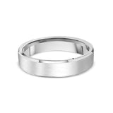 Bevelled Edged Mens Wedding Ring