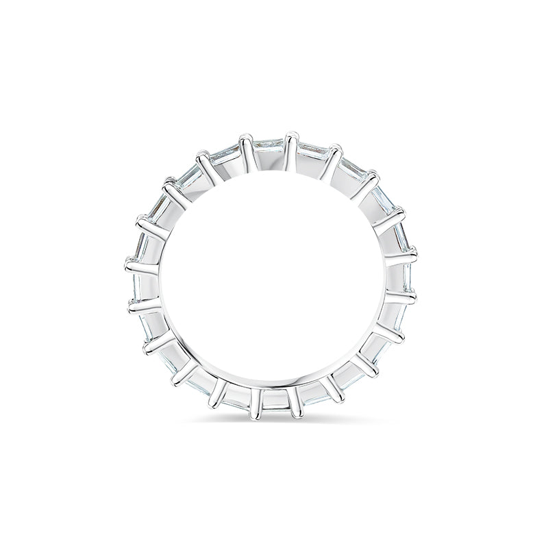 Deltora Diamonds Baguette Sideways Eternity Band made with Sustainable Lab Diamonds.