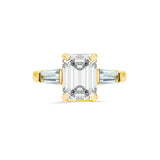 Emerald Cut Trilogy Classic | Tapered Baguette Sides