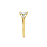 Emerald Cut Tapered Baguette Side Stone Setting