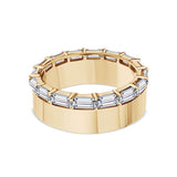 Deltora Diamonds Baguette Diamond Cigar Band made with sustainable lab diamonds.