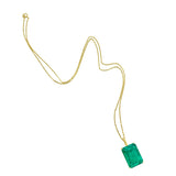 lab grown emerald necklace by deltora diamonds CEO melissa trafford-jones