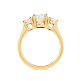 Oval Cut Trilogy Engagement Ring made with Sustainable Lab Grown Diamonds from Deltora Diamonds.