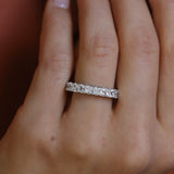 Deltora Diamonds Princess Cut 3mm Diamond Wedding Ring made with Sustainable Lab Diamonds.