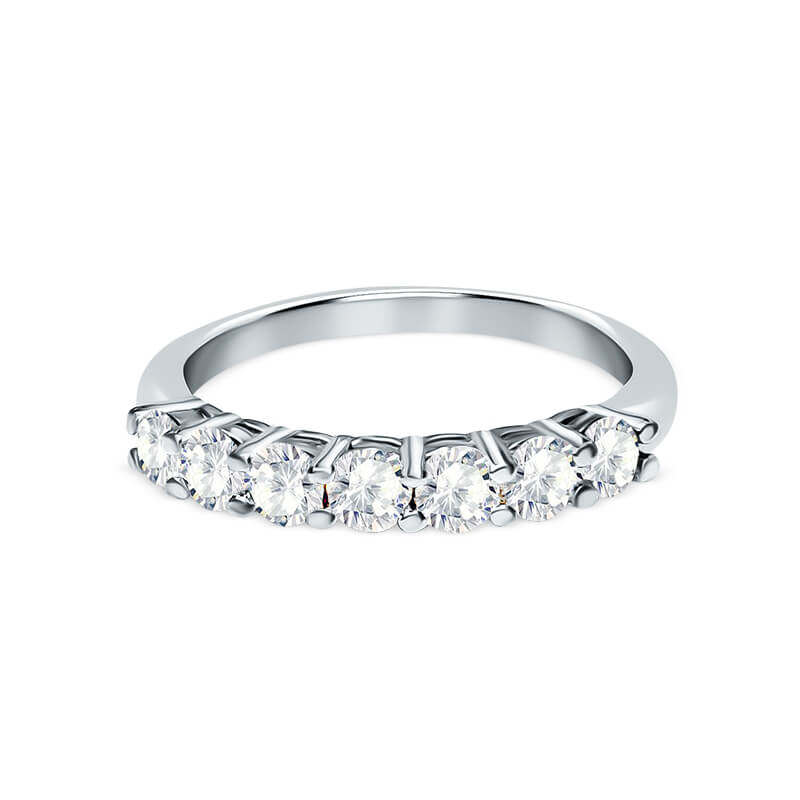 Deltora Diamonds Round Cut Claw Set Diamond Wedding Ring with Sustainable Lab Diamonds.