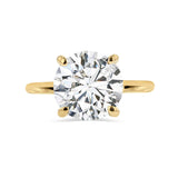 Deltora Diamonds Round Cut Four Claw Solitaire Engagement Ring made with sustainable lab diamonds.