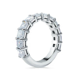 Deltora Diamonds Asscher Cut Diamond Wedding Band made with sustainable lab diamonds.